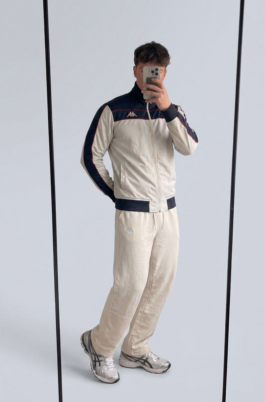 Kappa Vintage Jacke M 7520 Reißverschluss klemmt – getragenes Produktfoto