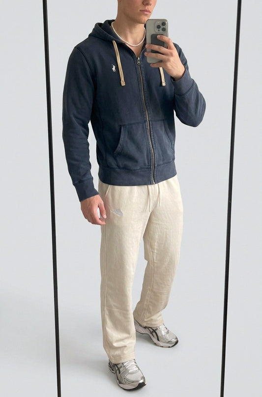 Polo Ralph Lauren Vintage zipper L 6-3-5-1 – getragenes Produktfoto