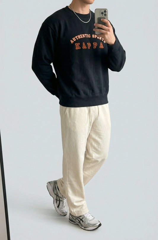 Kappa Vintage Sweatshirt M 5-9-0-3 – getragenes Produktfoto